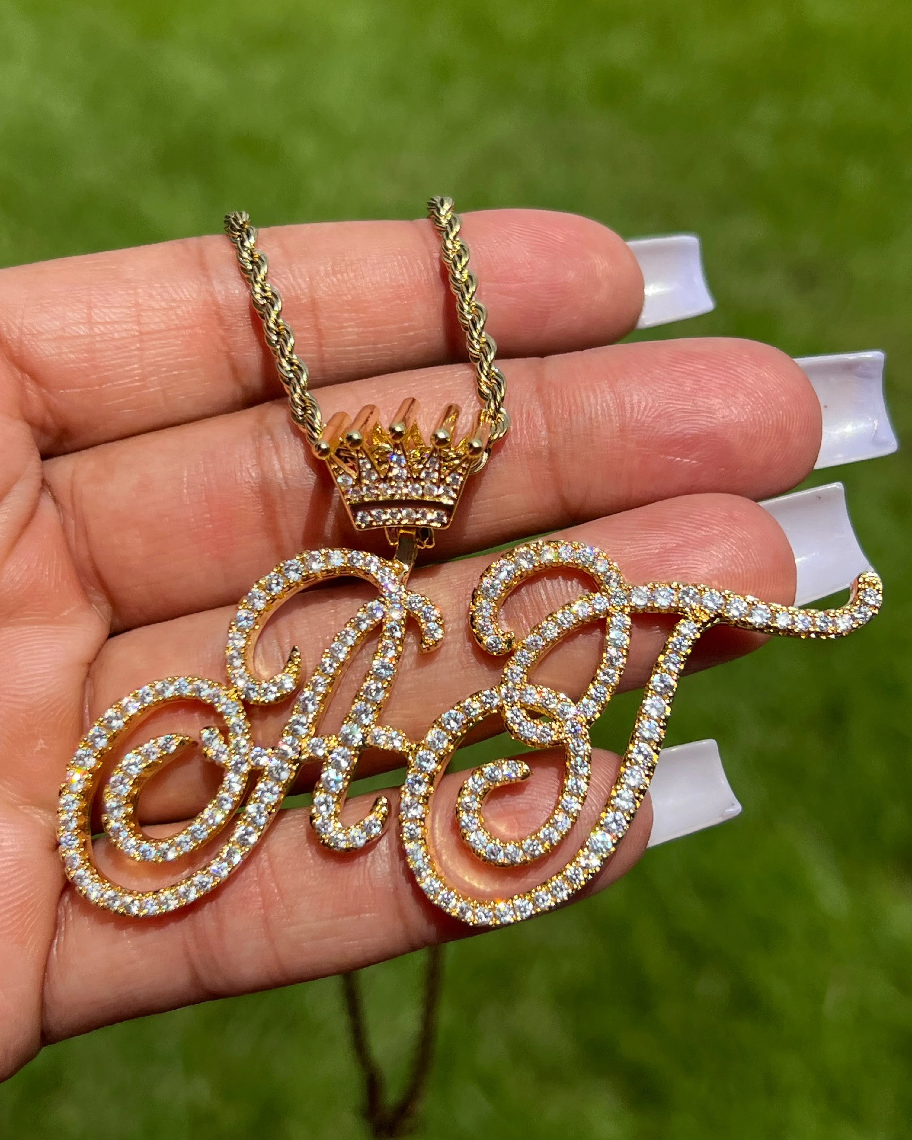 Crown Initial Pedant