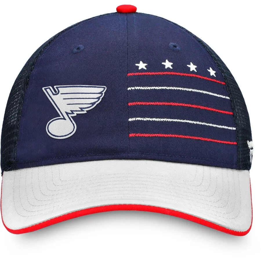 Fanatics Branded St. Louis Blues Waving Flag Trucker Snapback Hat