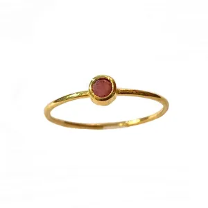 Felice Ruby Gemstone Bezel Ring