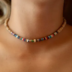 Koʻolau Wood Beaded Necklace