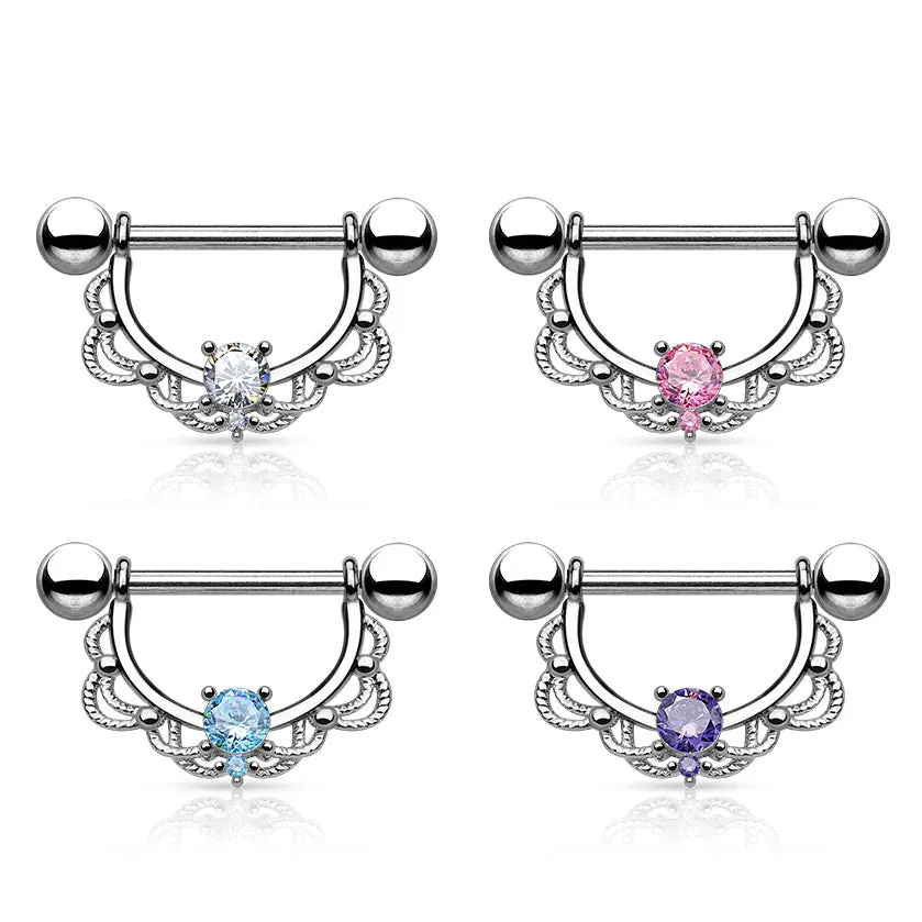 Monika Filigree Nipple Barbell
