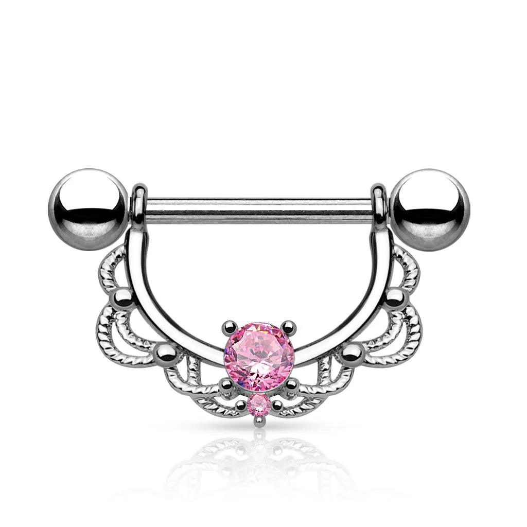 Monika Filigree Nipple Barbell