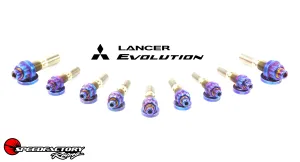 SpeedFactory Racing Titanium Exhaust Manifold Stud Kit - Mitsubishi EVO/4G63 Engines 1995  - Raw - SF-02-066